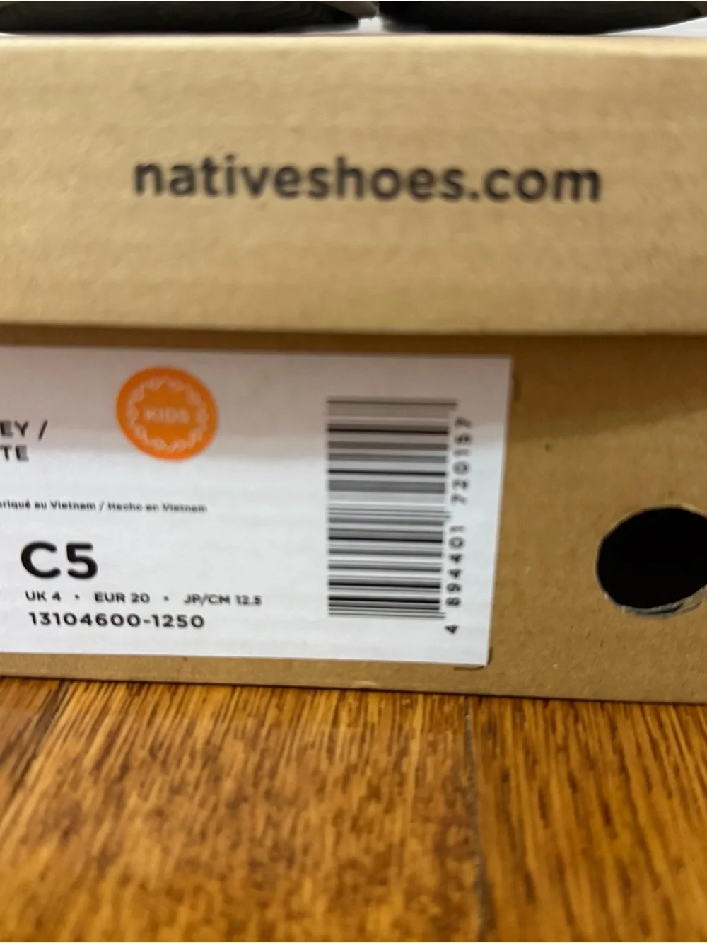 Native Shoes Kids Slip-On Water Shoes in Gray
